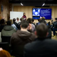 Emmanuella Okorie presenting at NN1 Dev Club #9