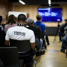 One of the guests at NN1 Dev Club #9